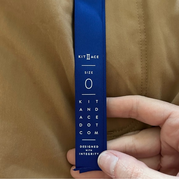 Kit and Ace Mainstay stretch skirt NWOT Khaki size 0 - Picture 12 of 13